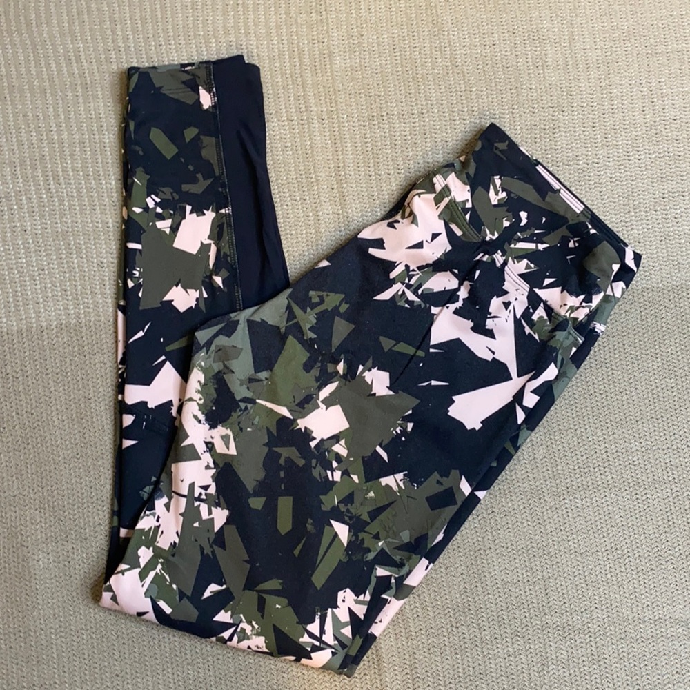 Ellie Activeware Green/Pink Leggings